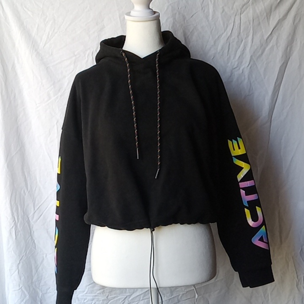 ZYIA Active Women's Crop Hoodie Size XS Black